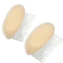 Hiibaby® 2pcs BUMP IT UP Volume Inserts Do Beehive Hair Styler Insert Tool Hair Comb Beige - As Pic - View 3