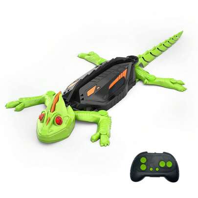 Wall Crawler Gecko, Rechargeable Remote Control Robot Kids Toys, Climbs Up Walls, RC Robot Toys For Boys & Girls Ages 4 & Up