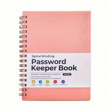 A6 Mini Password Book With A-Z Letter Labels And Password Strength Indicator - Spiral Binding Security Lock Mechanism (Keyless) - Portable Password Manager For Internet Logins, User Names, And Computer Passwords - Ideal For Home, Office, And Travel - 灰色的 - 查看 7