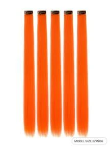 5 Stücke Set Haarspangen in Weinrot, Synthetische Perücke für Frauen, ohne Salon-Haarfärbung nötig, passend zu verschiedenen Frisuren für den Alltag und Partys