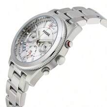 Fossil Fossil Perfect Boyfriend Silver Dial Ladies Dual Time Watch ES3883