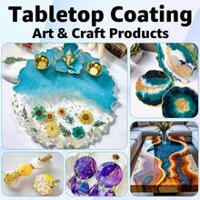 Epoxy Resin Kit 1 Gallon Self - Leveling Coating And Casting Resin, High - Gloss Bubbles Resin And Hardener Kit Art, Jewelry, Table Top, Molds, Wood 1: 1 Ratio - 1 GALLON - View 6