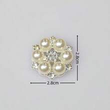 5 Pieces Or 30 Pieces Of Hot - Selling Alloy Pearl Flower DIY Accessories, Which Can Be Used As Materials For Handmade Hair Accessories, Flower Plate Drill Buttons, And Mobile Phone Beauty. They Symbolize The Infinite Creativity Of Handmade Creation, The Exquisite And Beautiful Finished Products, And The Careful Creation Of Small Happiness In Life.