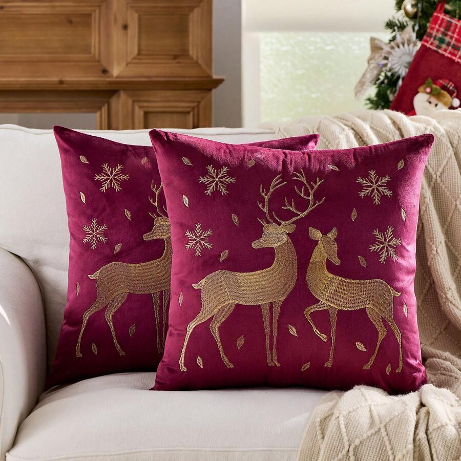 Sarung Bantal - Burgundy - View 1