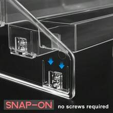 1pc 7-Tier Clear Acrylic Display Stand - Suitable For Diecast Toy Cars, Nail Polish, Collectibles, Mini Figurines, Office Supplies And Cosmetics, Easy To Assemble, Durable Plastic Organizer