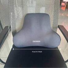 1PC Lumbar Pillow, Office Lumbar Support Pad, Seat Chair Lumbar Cushion, Long Sitting Lumbar Protector, Lumbar Pillow, Office Chair Back Cushion, Headrest Chair Cushion, Home Decoration, Back To School Classroom Decoration, School Supplies, Chair Cushion, Game Chair Cushion