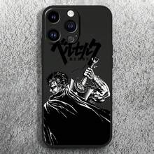 Custodia S, S, a tema fumetti anime, compatibile con Apple 15, 14, 13, 12, Mini, 11, XS, XR, X, 8, 7, Pro, Max, Plus, in silicone morbido, colore nero