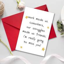 1 set de cartes de voeux d'adieu, de départ, de nouveaux départs et de meilleurs vœux, carte d'inspiration pour dire au revoir aux collègues, aux amis et aux êtres chers, carte de qualité premium avec enveloppe, idéale pour les cadeaux, les adieux au bureau et les transitions de carrière