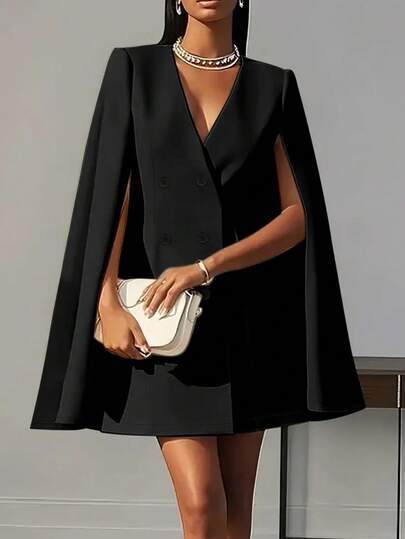 Cárdigan de mujer con cuello en V, manga larga, abertura delantera con botones, unicolor, ajuste ceñido, elegante para la oficina/ir al trabajo, otoño/invierno