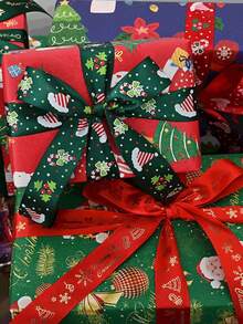 Weihnachts-Geschenkpapierrolle - 120 Meter lang, festliches Feiertagsmuster für Geschenkverpackung und dekorative Artikel, Weihnachtsdekoration, Raumdekoration, Winter