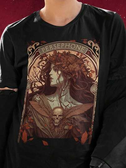 Persephone Tarot Card Shirt Mythology Shirt Poet Shirt Greek Mythology Tarot Card T Shirt Olympus My