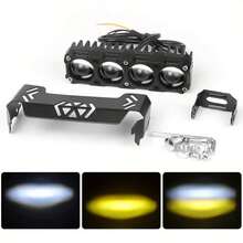1 Piece, 4 LED Mini Motorcycle Light Set, LED Light With White And Yellow Light, High Brightness, Long Life, Low Energy Consumption, Suitable For Motorcycle, Electric Motorcycle, Car, Marine Auxiliary Lighting, Hard Wired 12-24V, No Battery - Motorcycle Lights - 4 LEDs - View 5