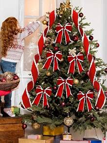 1卷圣诞天鹅绒装饰丝带，DIY圣诞花环装饰，用于包装鲜花礼品、蝴蝶结、DIY派对装饰、情人节装饰，适用于房间装饰、圣诞装饰、家居圣诞装饰、圣诞礼物、生日配饰、礼品包装用品、冬季圣诞装饰、家居圣诞礼物、圣诞装饰