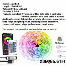 1PC Smart LED Light Strip,RGB LED Light Strip, Music Synchronization,USB Power Supply, With 24-Key Remote Control, Can Be Controlled By Application, Timer Setting, Music Mode, Suitable For Birthday Parties, Led Lights,Led Lights For Bedroom,Room,Led Strip Lights,String Lights,Ceiling Decor,Halloween Lights,