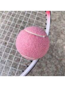 1pc High Elasticity Durable Tennis Ball For Beginners, 6.5cm Diameter, Suitable For Training, Fitness And Matches