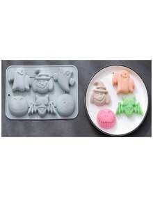 1 pièce Moule en silicone, matériau en silicone, série Halloween, squelette, citrouille, thème sorcière, moule en silicone thème citrouille squelette, ustensile de cuisson, moule à gâteau et chocolat, bac à glaçons, moule à résine