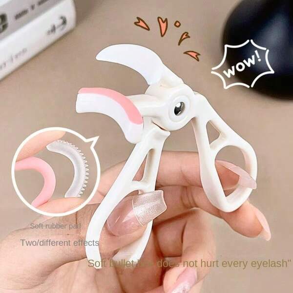 2 pièces Recourbe-cils + Rasoir à double extrémité pour les sourcils, Recourbe-cils sans cadre qui ne pince pas, Outil de rasage facile à utiliser pour débutants, Portable pour hommes et femmes