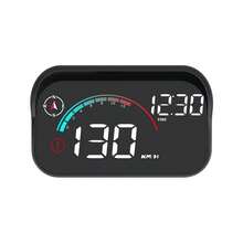 通用汽车 GPS 抬头显示器，配备多模式测速时钟、精确导航、超速警报、6 种显示模式、卫星时钟、18 小时电池续航时间 - 黑色 - 查看 2