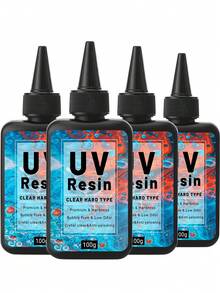 100-500g UV Resin Starter Kit For DIY Jewelry - Clear, Low Viscosity, No Shrinkage - Ideal For Pendants, Earrings & Bracelets