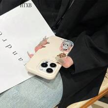 El teléfono con textura de lichi y estampado de una chica con mochila es compatible con los modelos phone 16 Pro Max, 16, 15 Pro, 14, 14 Plus, 13, 13 Pro, 12 Pro y 12 Pro Series. Es un teléfono de cumpleaños resistente al desgaste y a las huellas dactilares. - carmesí - Ver 5