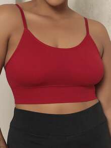 Plus Size Sports Bras - Red - View 3