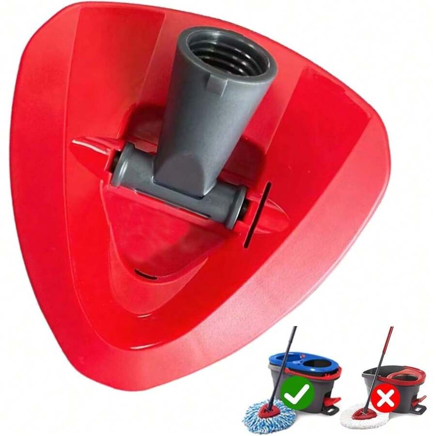 2-Pack Spin Mop Replacement Heads, Compatible With 2-Tank RinseClean System, Machine Washable Microfiber Mop Refills For Hard Floor Cleaning - Red - View 1