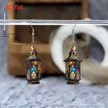 1 Pair Of Cute Cartoon Mexican Girl Earrings Flat Acrylic Creative Pink Dress Earrings Earrings Earrings Women's Party Holiday Jewelry Gifts Suitable For Elegant Women In Any Occasion