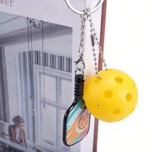 1 Stück/3 Stücke Mini Pickleball Schläger mit 26 Löchern, Pickleball Zubehör, kann als Schlüsselanhänger verwendet werden