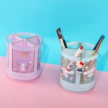 Miniso Sanrio Cinnamoroll 360° Rotating Pen Holder, Made Of Durable PP Plastic, 360 ° Free Rotation, Desktop Storage Items (1 PC) - Blue - View 5