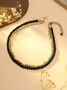 Personalized - Women Personalized Initial Necklace, Customized Name Pendant, Gold-Plated Delicate Jewelry - Customized Y-Shaped Adjustable Initial Pendant Necklace, Hypoallergenic Women Gift - Engraved Letter Necklace, Unisex Cuban Chain Pendant, Embedded Personalized Necklace Chain Vintage Elegant - Vintage Pearl Multi-Layer Choker Necklace, Vintage Gold Choker Necklace