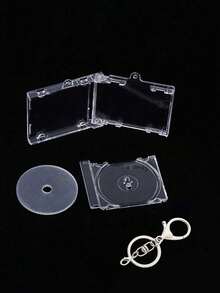 Acrylic Keychain, Black Vinyl Record Box, Star Album, Concert Merchandise, DIY Pendant Charms For Bags, Earphones, Mini CD Album Covers, Acrylic Keychains, Fan Memorabilia, Birthday Party Gifts - Multicolor - View 6