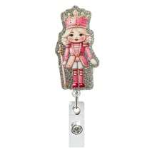 1pc Cute Christmas Decoration, Fun Badge Clip, Retractable Easy Pull Reel, Perfect Gift For Medical Staff, Nurses - Nurse Appreciation