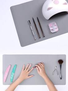 Washable Nail Art Table Mat, Foldable Nail Art Hand Pillow, Manicure Desk Mat, Soft PU Leather Manicure Arm Rest Cushion, For Nail Art Salon Home - Multicolor - View 11