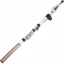 ZJchao Cañas de Pesca de Lanzado de Fibra de Carbono portátil Barra de Pesca Poste - Longitud 2,4 m - Ver 6