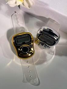 金属指环计数器，电子计数器，迷你便携式指环计数器，冥想、斋月活动用指环计数器，小礼物 - 彩色 - 查看 11