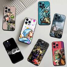 1 pezzo Custodia per iPhone Berserks, modalità Steel Ball Run di Gyro Zeppeli, in silicone morbido per iPhone 16 15 14 13 12 11 Plus Pro Max
