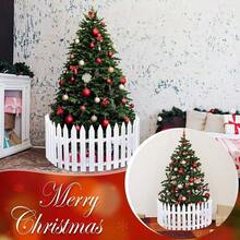 20 Stücke weiße Weihnachtsbaum Zaun Deko - abnehmbare Zaunelemente, ohne Montage, leichte und robuste Kunststoff Zaunpfosten, geeignet für Innen-/Außenbereich, Feiertage, Garten, Party Dekoration - kompatibel mit Standard Baumformen - Weihnachten, Halloween, Thanksgiving Herbst Deko - einfache Lagerung, Gartendekoration, Zaundesign, Feiertags-Setup, einfache Montage