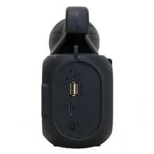 Bocina Bluetooth de 3″ con Panel Solar y Linterna de 2 Niveles de Potencia y 3 Modos de Iluminación, Radio FM, Puertos USB, Micro SD y Tipo V8, Incluye Cable de Carga y Correa de 135 cm, Ideal para Exteriores, Viajes, Camping y Reuniones Sociales - 3″ - Ver 6