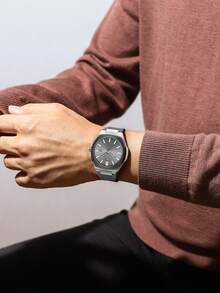 REWARD Men's Quartz Watch Business Fashion Style Timing Calendar Luminous Hands Multi-Functional Men Wristwatch High Quality Gift Classic Design Silicone Watch Band