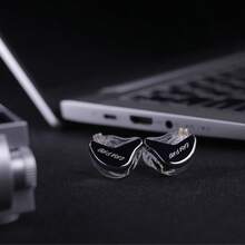 C C A CCA CRA PRO Upgraded In-Ear Wired Headphones, Ultra-Thin Diaphragm Dynamic Driver IEM, Clear Call HiFi, Wired Earbuds With Detachable -Free Cable (Silver)