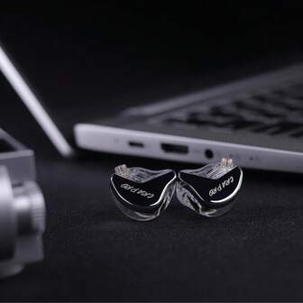 C C A CCA CRA PRO Upgraded In-Ear Wired Headphones, Ultra-Thin Diaphragm Dynamic Driver IEM, Clear Call HiFi, Wired Earbuds With Detachable -Free Cable (Silver)