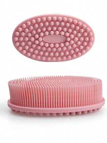 1 pezzo Spazzola esfoliante in silicone per il corpo, pratica spazzola da doccia per l'esfoliazione della schiena, rimuove lo sporco dalla schiena, spazzola multifunzione a doppia faccia