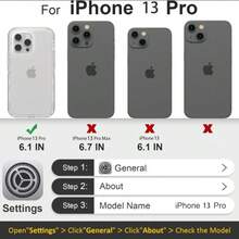 TELOPEN 专为 iPhone 系列手机壳设计的磁性手机壳，重型防震保护手机壳，防摔，三层透明保护套，兼容 iPhone 系列，适合家人、朋友、孩子、生日、春季、节日、男朋友、女朋友、情人节的礼物 - 無色 - 查看 27