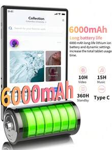 Relndoo Tableta Android 2025 con teclado, Android 15 Tablets, Tableta 2 en 1, Tableta de 10.1 pulgadas con ratón, funda de cuero, lápiz óptico, película protectora, cable, RK3562 Quad-Core 2.0 GHz, (6GB+20GB) RAM+128GB ROM, Cámara dual de 2MP+8MP, Pantalla táctil HD de 1280*800px, Batería de 6000mAh, Tipo C, Admite expansión de tarjeta SD de 1TB, WiFi 802.11n de 2.4G/5G, GPS, Excelente como regalo (sin adaptador) -Negro