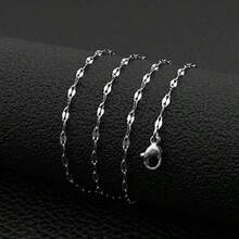 قلادتان فاخرتان من الفولاذ المقاوم للصدأ مطلية بالذهب والفضة، سلاسل قلادات من الفولاذ المقاوم للصدأ، مناسبة للحفلات والهدايا، مجوهرات ذات تصميم أنيق وعتيق، مناسبة للعطلات والتجمعات والمواعيد والهدايا والارتداء اليومي، هلال، صناعة راقية، مناسبة للسفر والمواعيد والحفلات وصيف المجوهرات والمجوهرات الغربية وإكسسوارات الشاطئ والحفلات الراقصة والشاطئ والصيف والمجوهرات والإكسسوارات