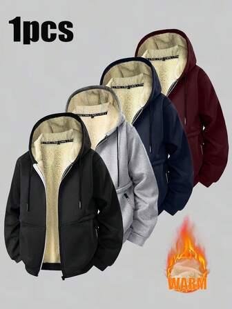 Men's Outdoor Thermal Lined Hoodie Sweatshirt, Casual & Stylish, Autumn/Winter