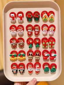 10/30 件可爱圣诞元素发带，送给女孩的礼物 - 彩色 - 查看 4