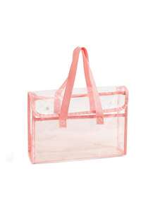 1 حقيبة ملفات شفافة كبيرة السعة مقاومة للماء، حقيبة تخزين ملفات قابلة للتوسيع، حقيبة ظهر طلابية مقاومة للماء من البي في سي، منظم مكتبي لأدوات الكتابة، مناسبة للمكتب والطلاب والتخزين الخارجي، مناسبة للأعراس والذكرى والتخرج - سطح، إغلاق ذاتي الإحكام، عودة إلى المدرسة، لوازم مدرسية