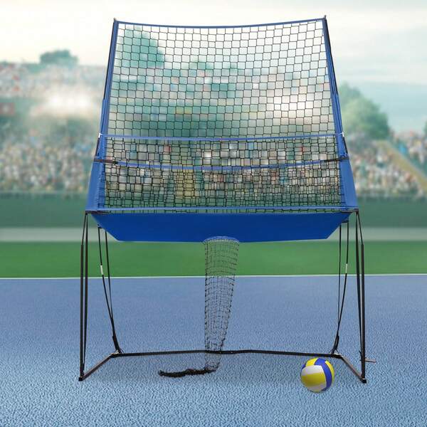 Volleyball Training Net, Adjustable Volleyball Net For Backyard, Volleyball Trainer Equipment Net, Volleyball Training Equipment Net For Indoor Outdoor (Adjustable Front Net Height: 2.4m/8ft, 2.29m/7.5ft, 2.13m/7ft, 1.98m/6.5ft)