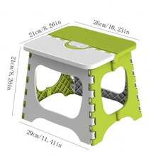 1pc Plastic Folding Stool, Portable Outdoor Small Bench, Home Use Mazza Small Stool, Train Small Stool